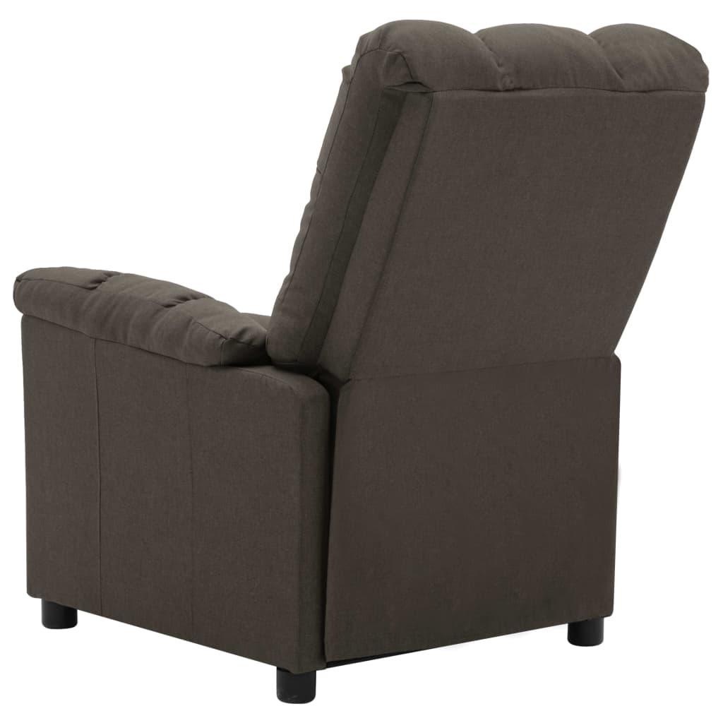 Massage Recliner Taupe Fabric at Set Shop and Smile