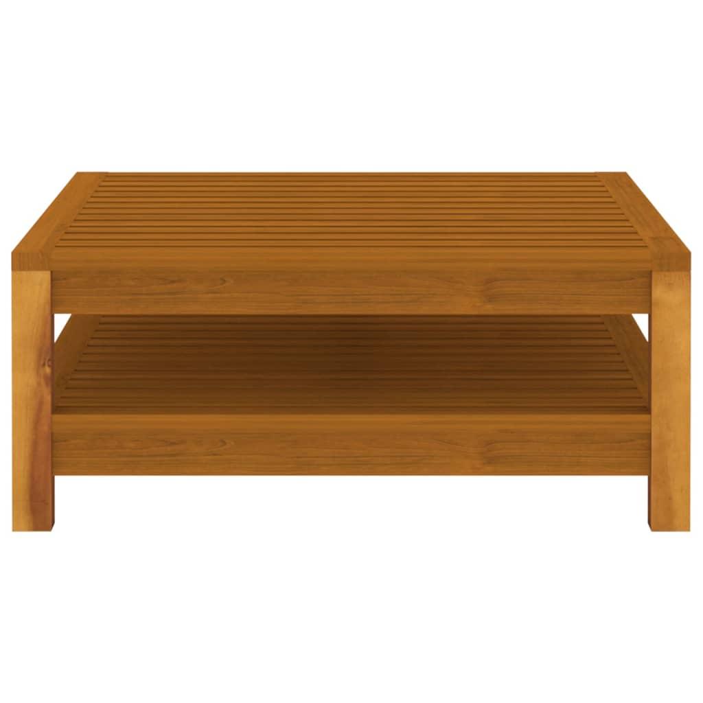 3 Piece Patio Lounge Set with Dark Gray Cushions Acacia Wood at Set Shop and Smile