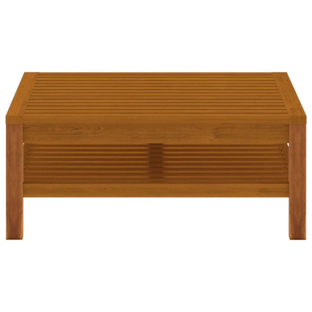 2 Piece Patio Sofa Set with Dark Gray Cushions Acacia Wood at Set Shop and Smile