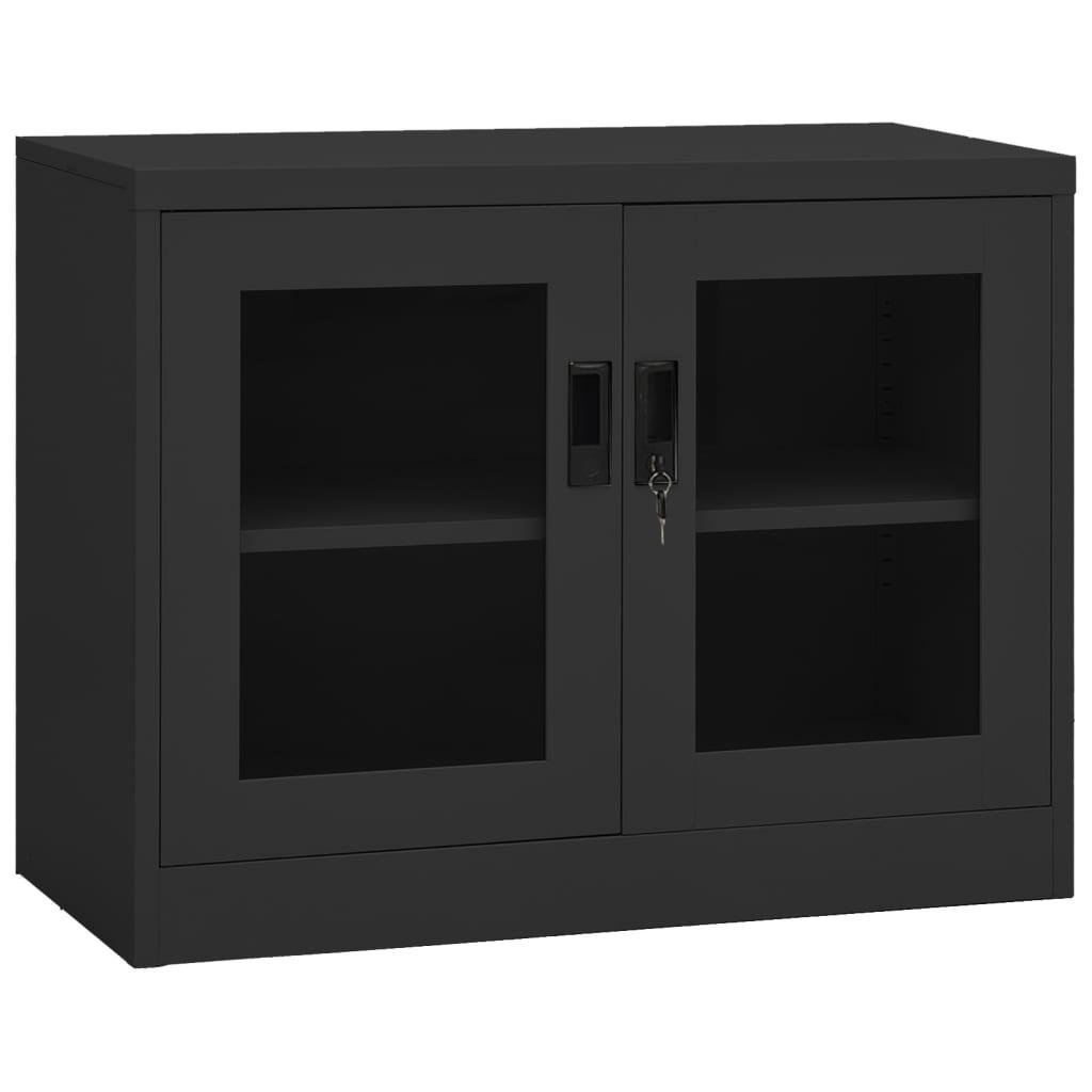 Office Cabinet Anthracite 35.4"x15.7"x27.6" Steel at Set Shop and Smile