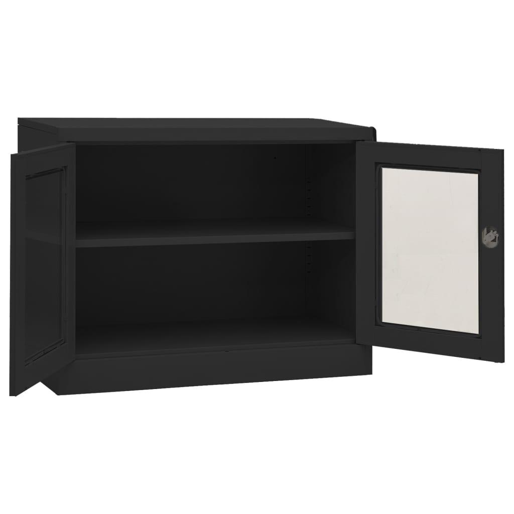 Office Cabinet Anthracite 35.4"x15.7"x27.6" Steel at Set Shop and Smile