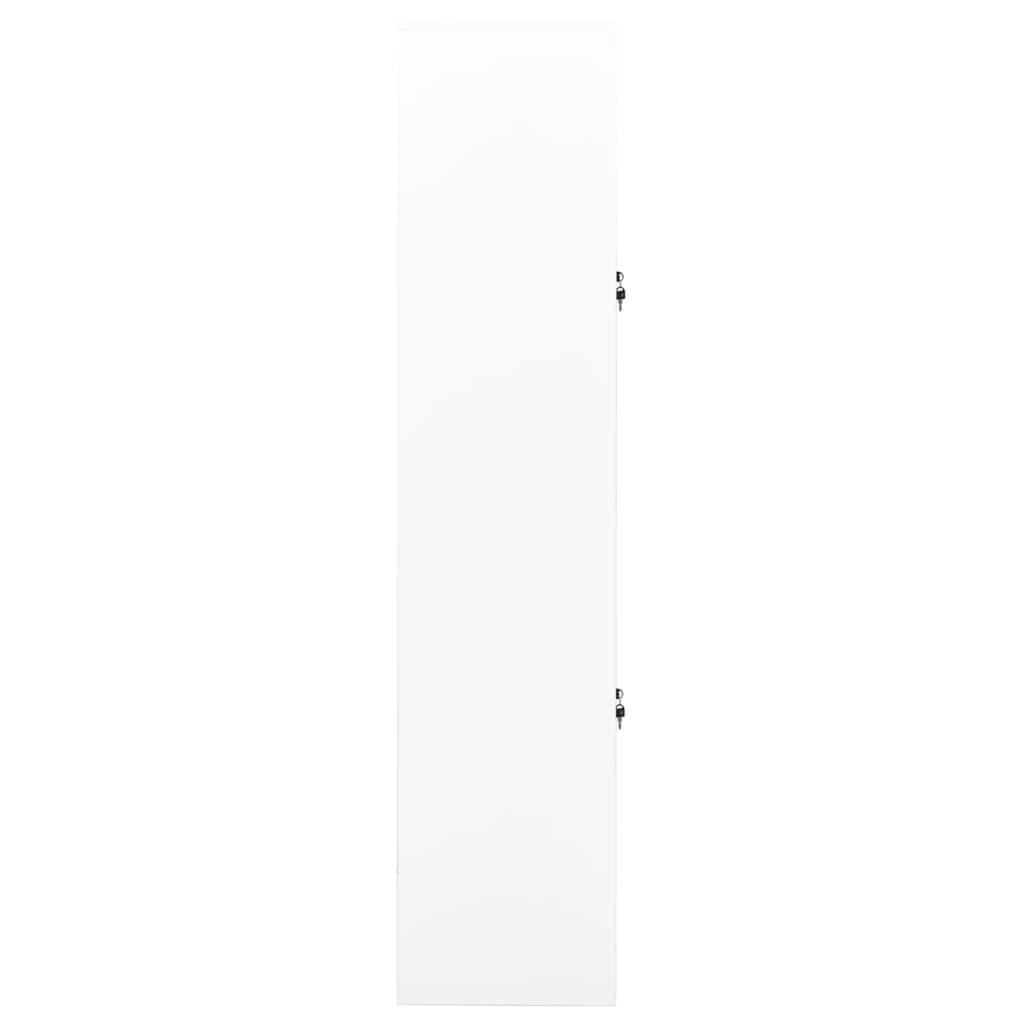Office Cabinet White 35.4"x15.7"x70.9" Steel at Set Shop and Smile