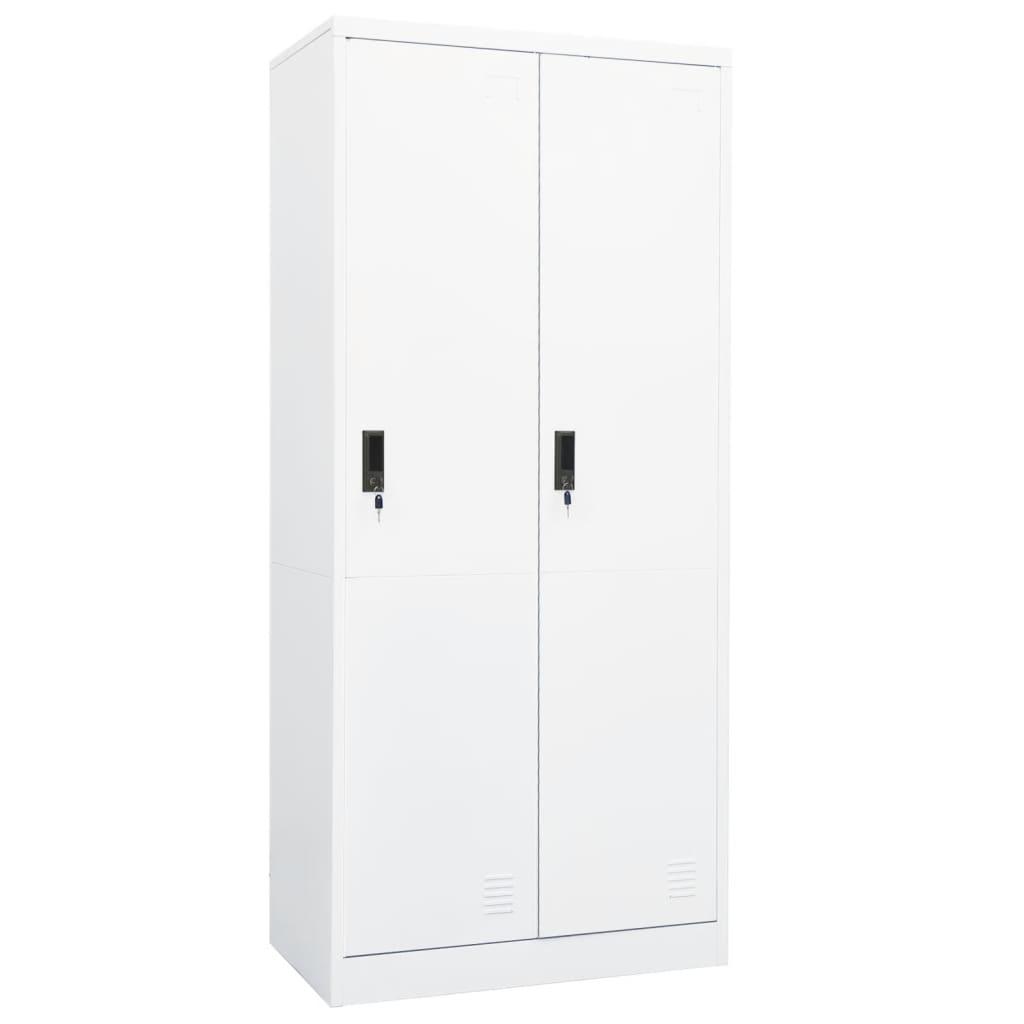 Wardrobe White 31.5"x19.7"x70.9" Steel at Set Shop and Smile