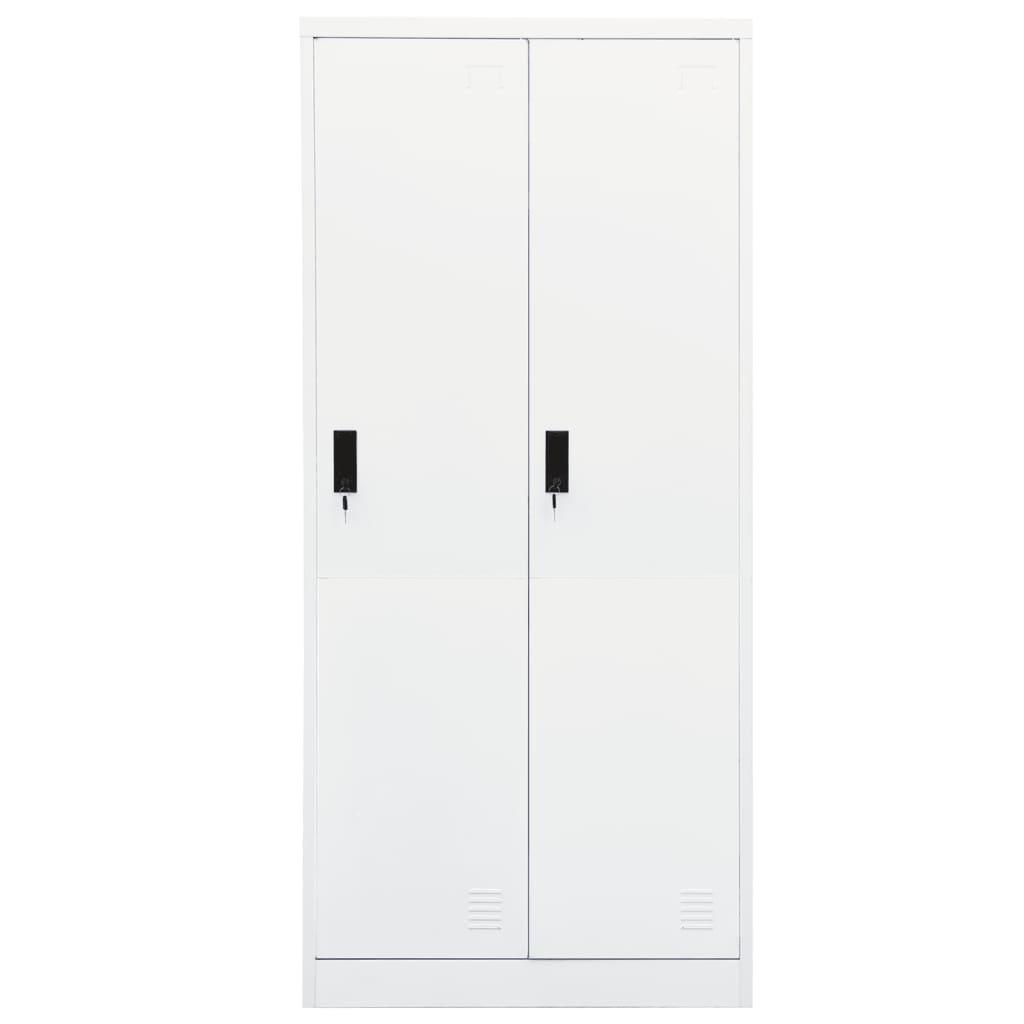 Wardrobe White 31.5"x19.7"x70.9" Steel at Set Shop and Smile