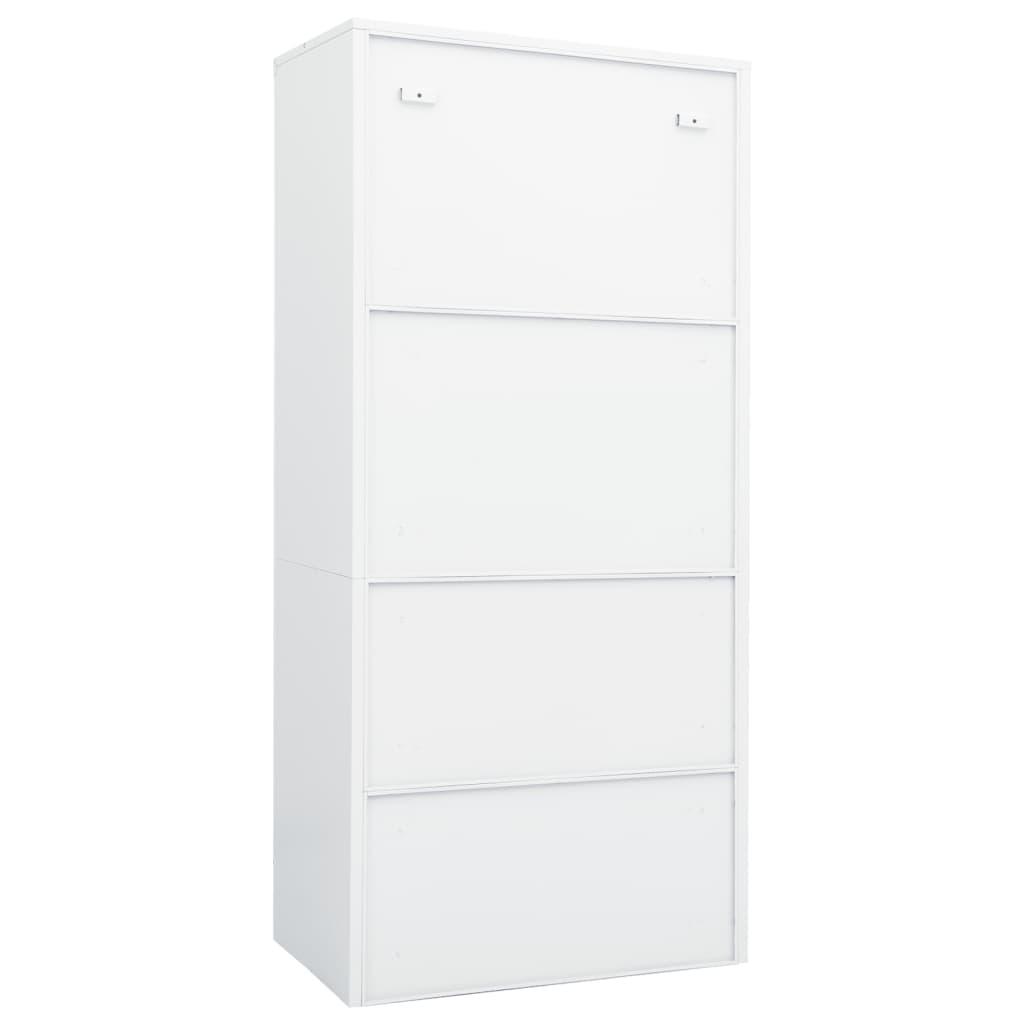 Wardrobe White 31.5"x19.7"x70.9" Steel at Set Shop and Smile