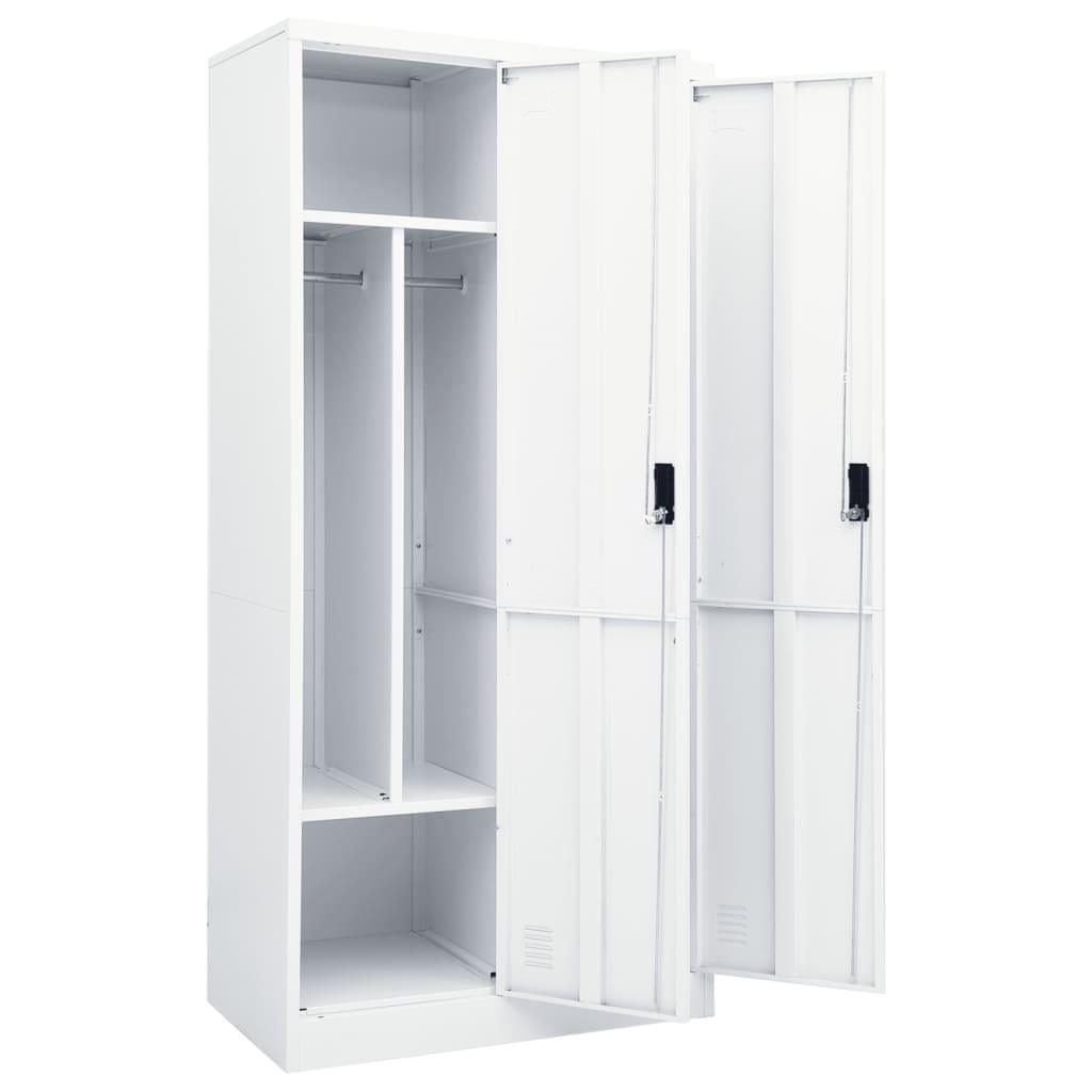 Wardrobe White 31.5"x19.7"x70.9" Steel at Set Shop and Smile