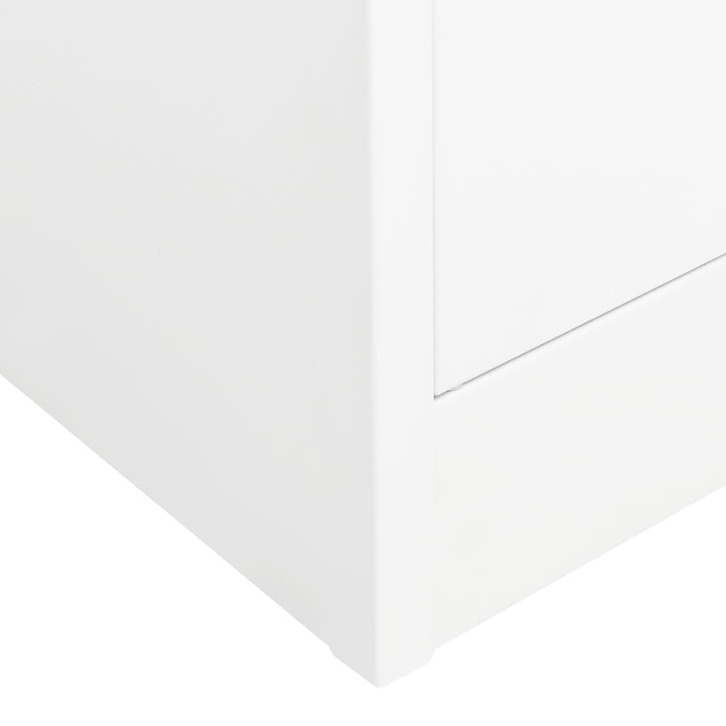 Wardrobe White 31.5"x19.7"x70.9" Steel at Set Shop and Smile