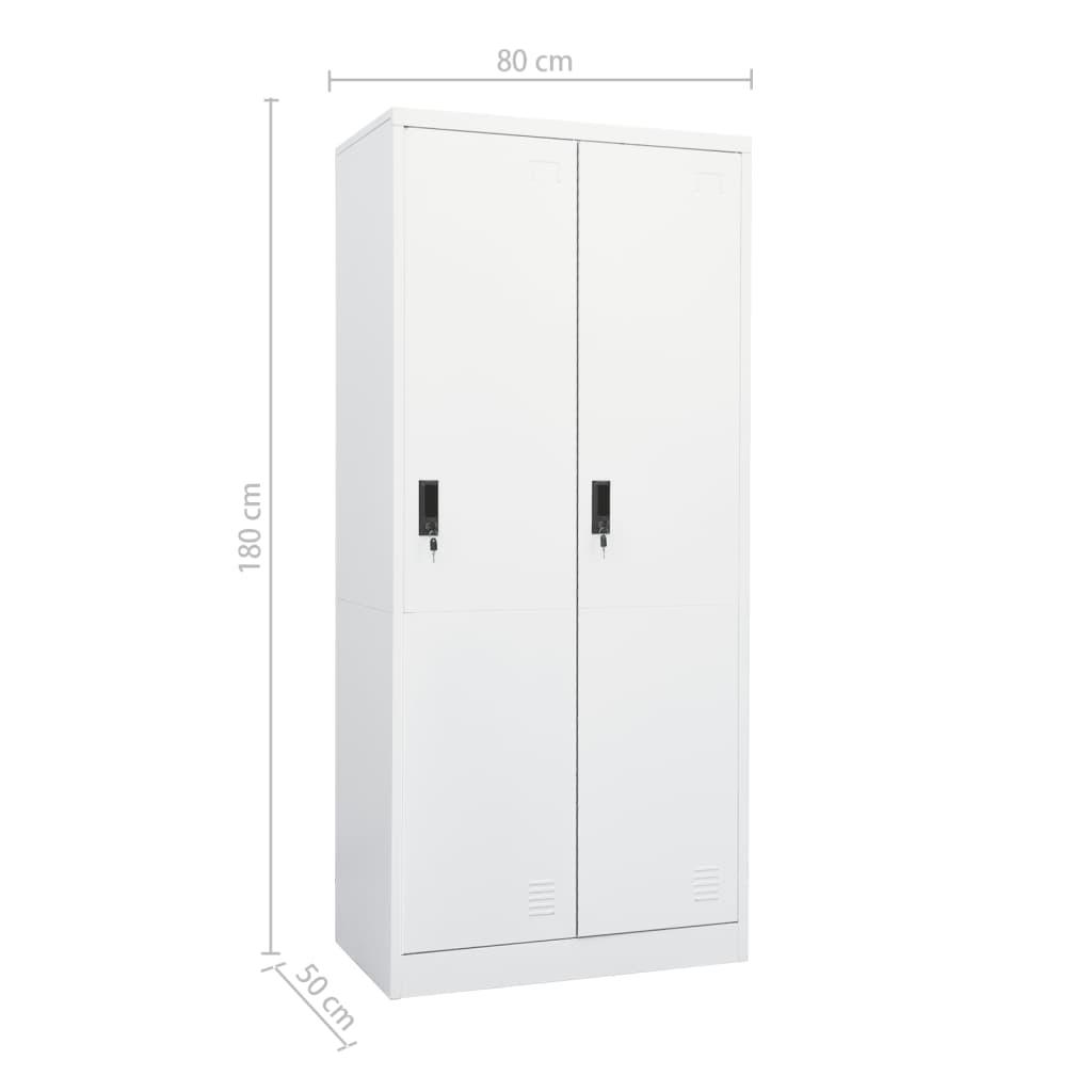 Wardrobe White 31.5"x19.7"x70.9" Steel at Set Shop and Smile