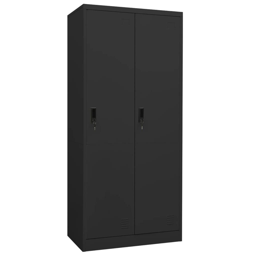 Wardrobe Anthracite 31.5"x19.7"x70.9" Steel at Set Shop and Smile