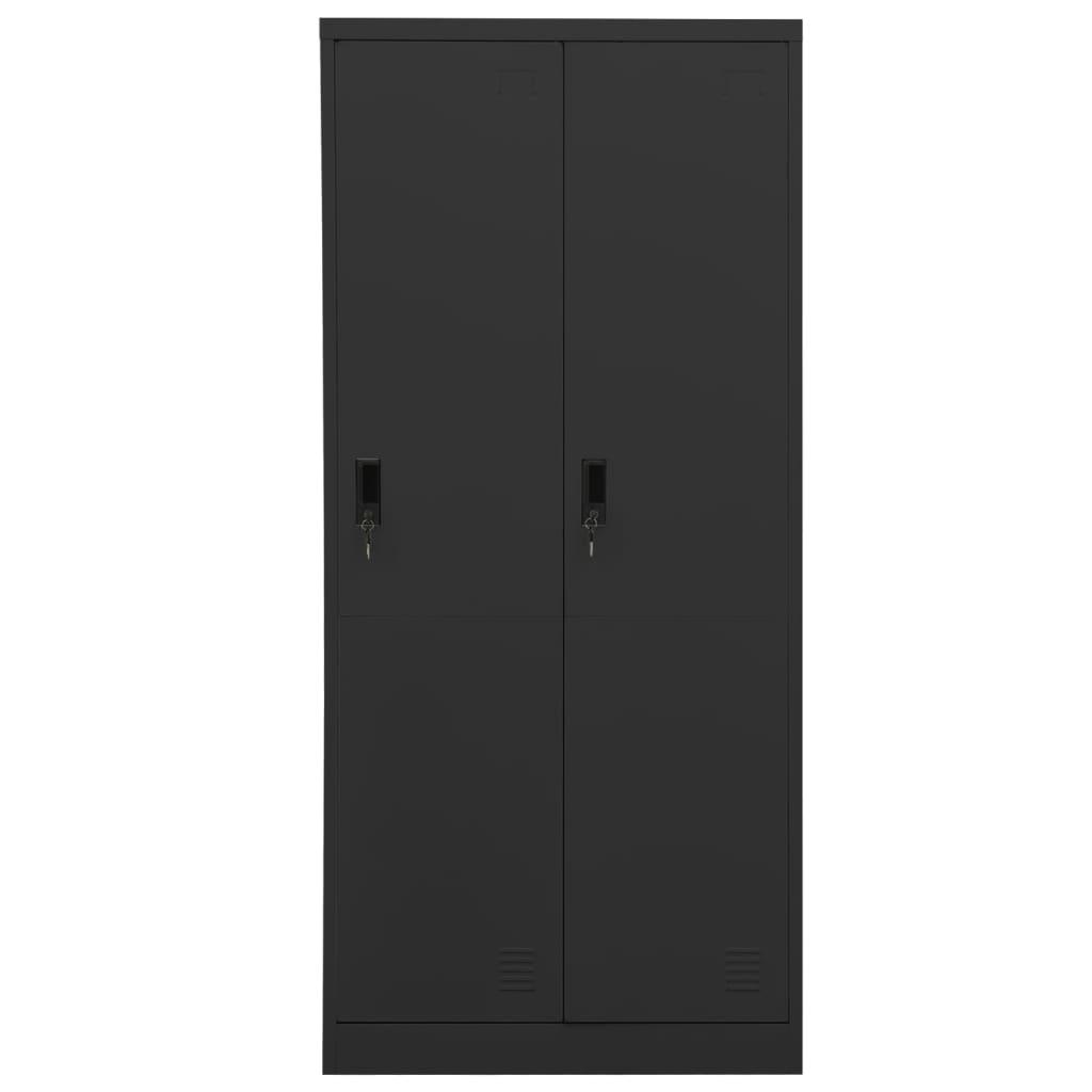 Wardrobe Anthracite 31.5"x19.7"x70.9" Steel at Set Shop and Smile