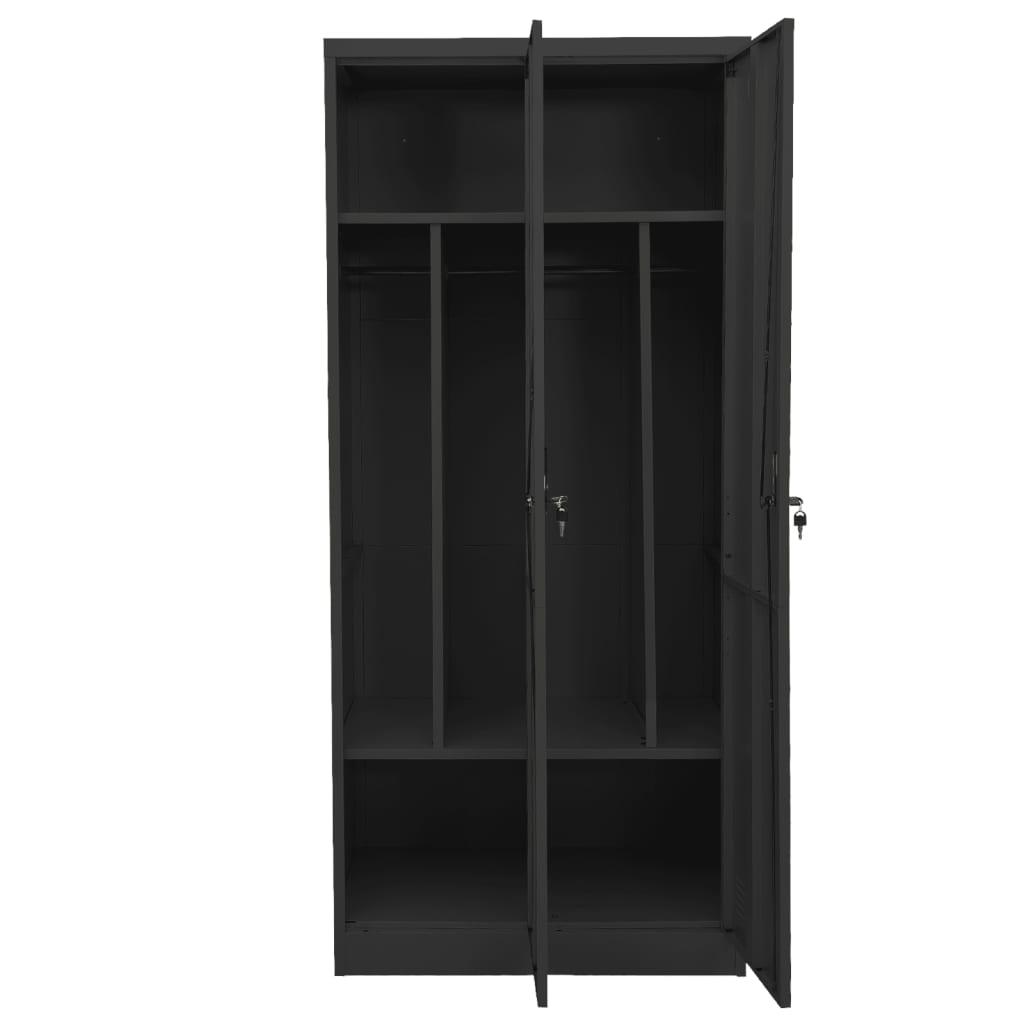Wardrobe Anthracite 31.5"x19.7"x70.9" Steel at Set Shop and Smile