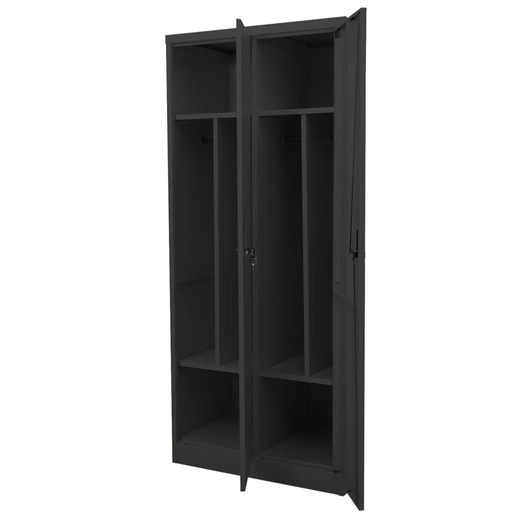 Wardrobe Anthracite 31.5"x19.7"x70.9" Steel at Set Shop and Smile