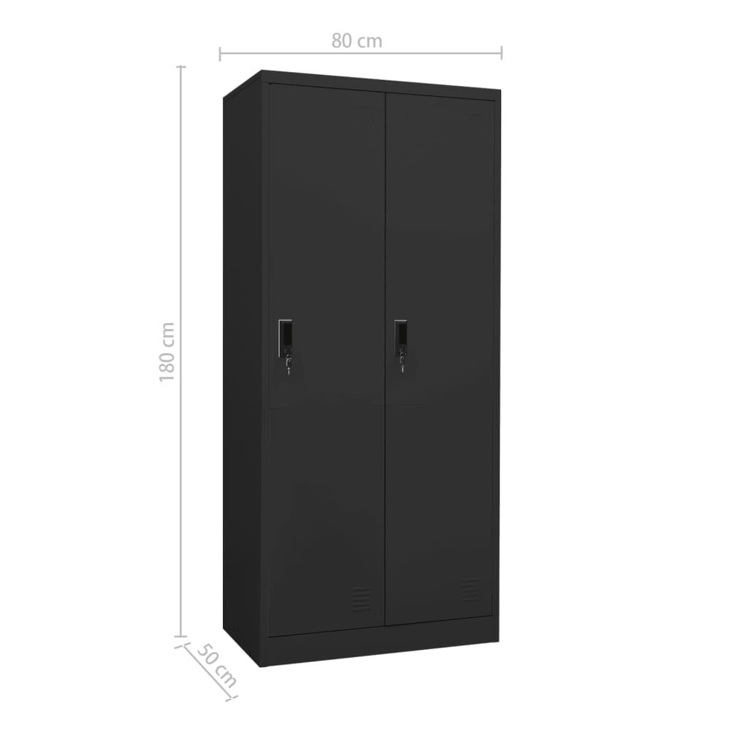 Wardrobe Anthracite 31.5"x19.7"x70.9" Steel at Set Shop and Smile