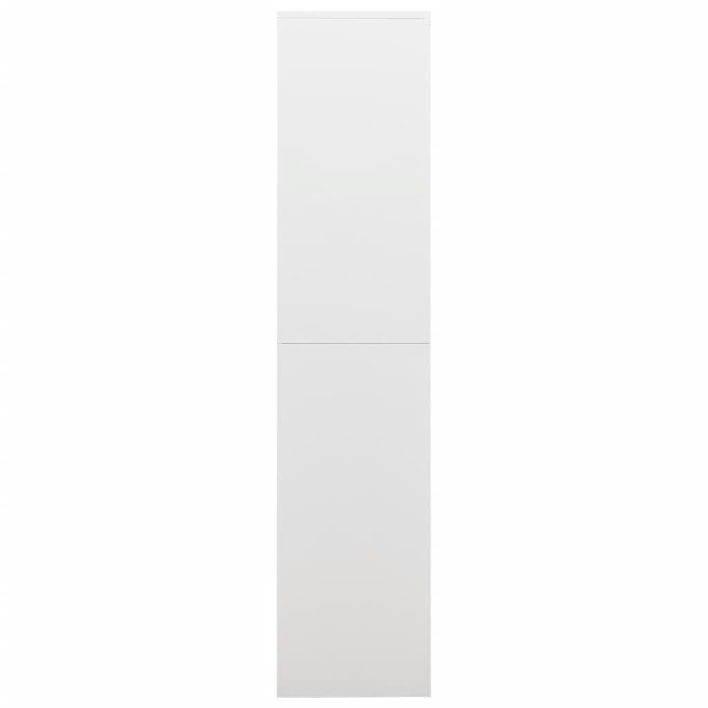 Locker Cabinet White 35.4"x15.7"x70.9" Steel at Set Shop and Smile