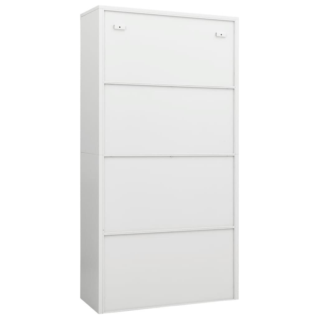 Locker Cabinet White 35.4"x15.7"x70.9" Steel at Set Shop and Smile