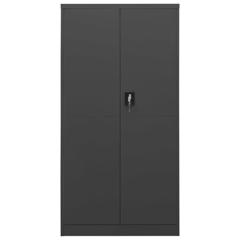 Locker Cabinet Anthracite 35.4"x15.7"x70.9" Steel at Set Shop and Smile