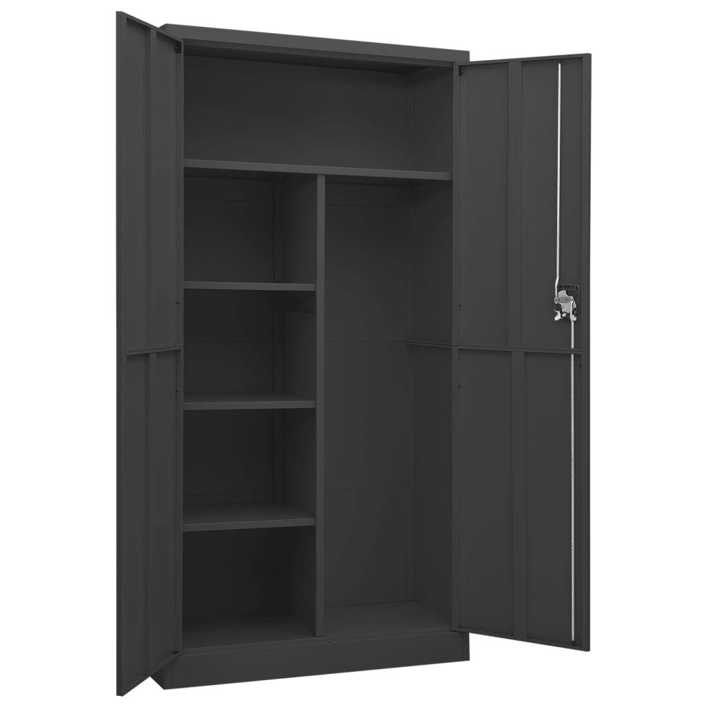 Locker Cabinet Anthracite 35.4"x15.7"x70.9" Steel at Set Shop and Smile