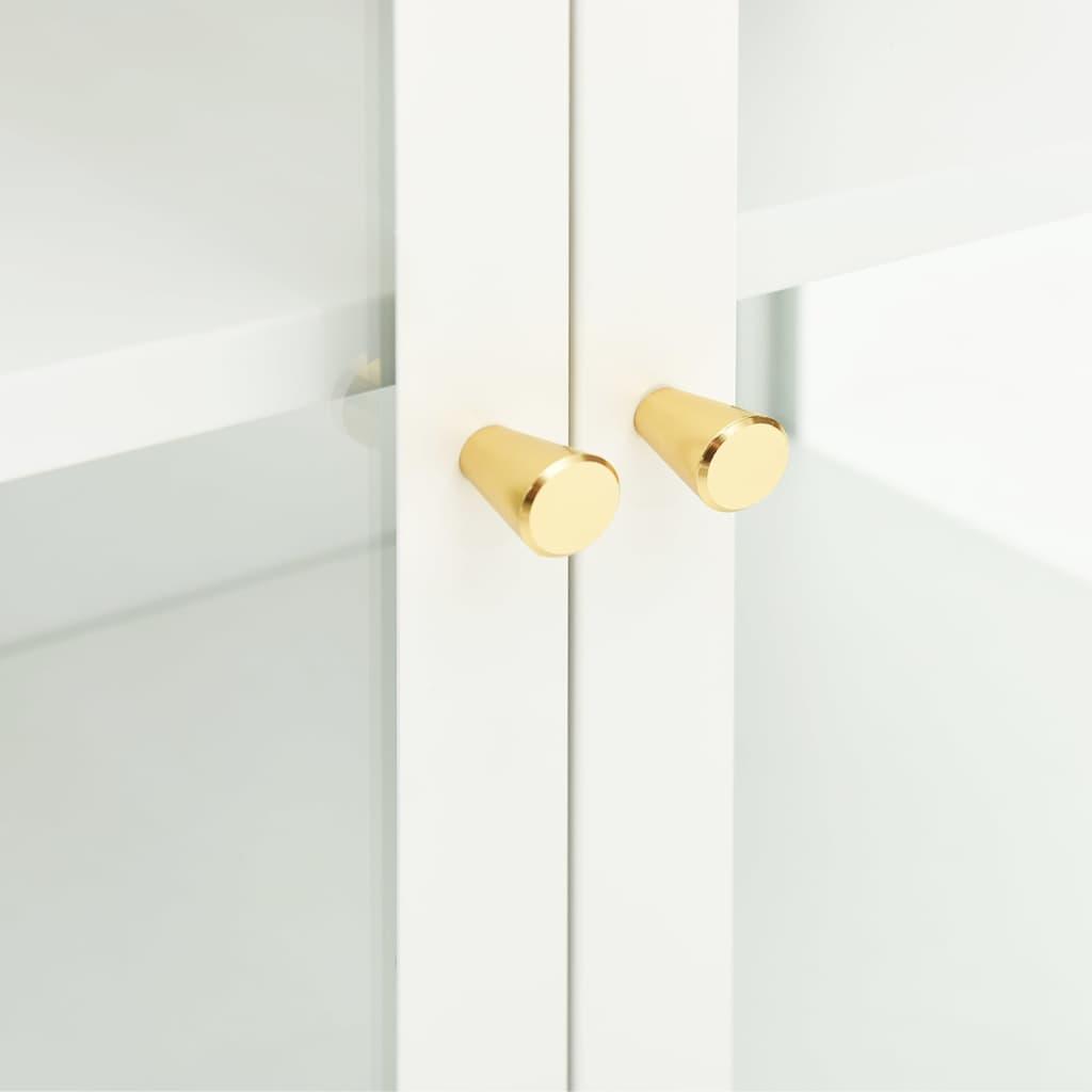 Sideboard White 41.3"x13.8"x27.6" Steel and Glass at Set Shop and Smile