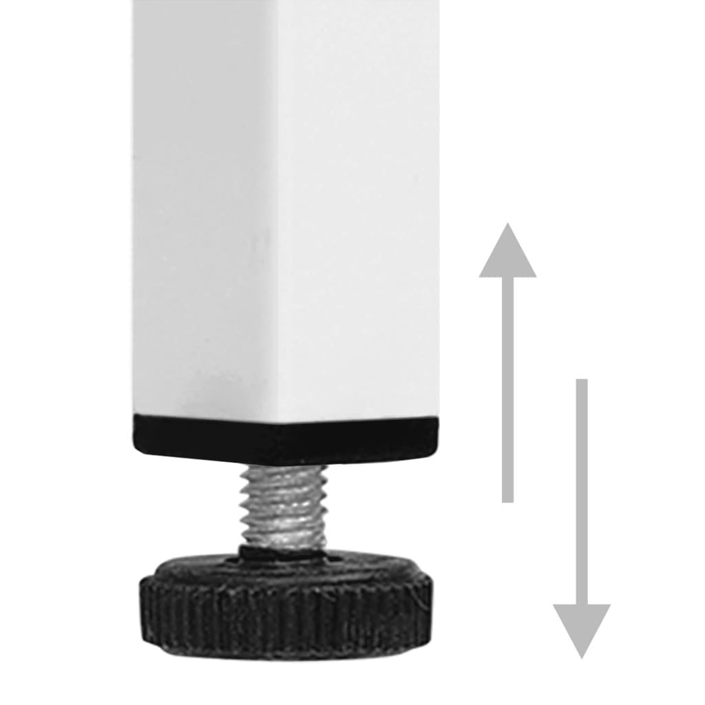 Sideboard White 29.5"x13.8"x27.6" Steel and Tempered Glass at Set Shop and Smile