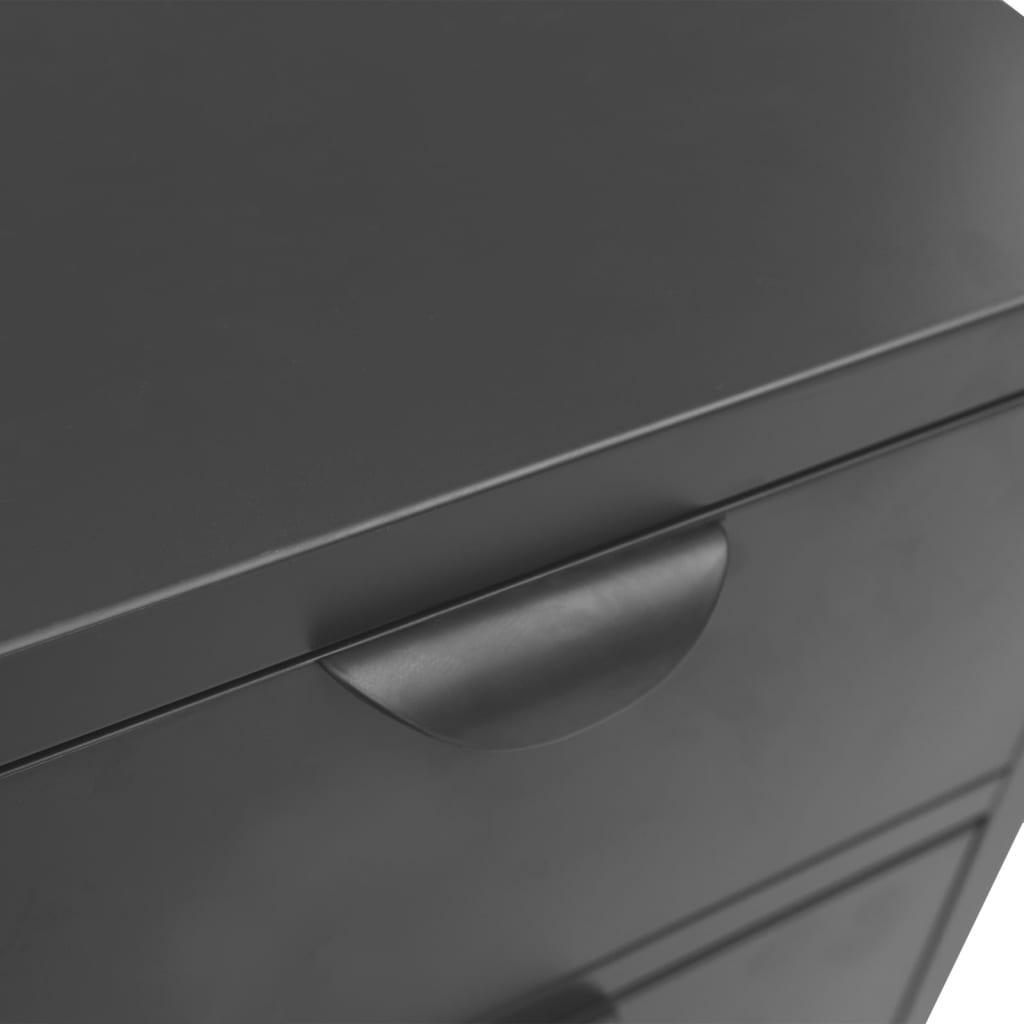 Sideboard Anthracite 29.5"x13.8"x27.6" Steel and Tempered Glass at Set Shop and Smile