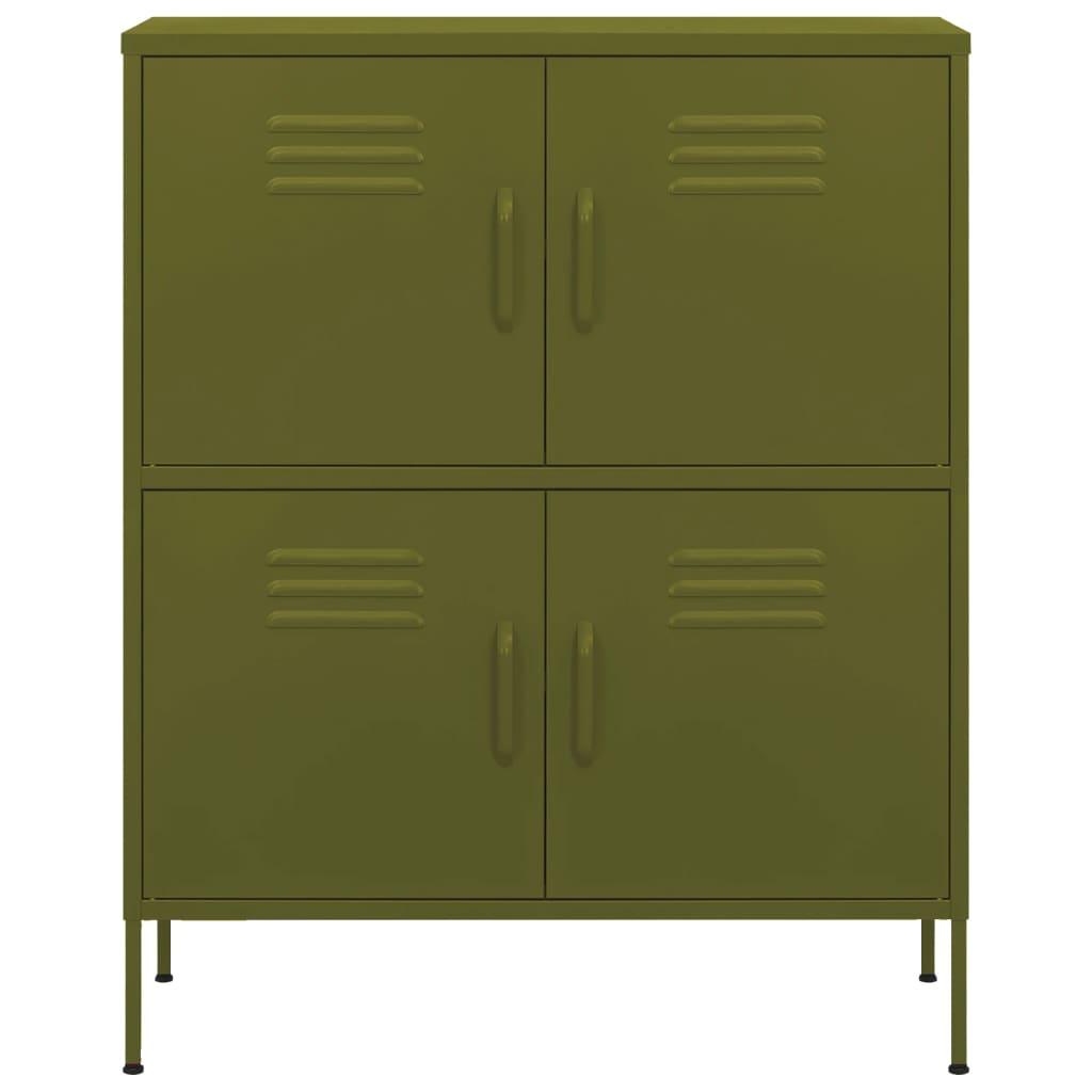 Storage Cabinet Olive Green 31.5"x13.8"x40" Steel at Set Shop and Smile