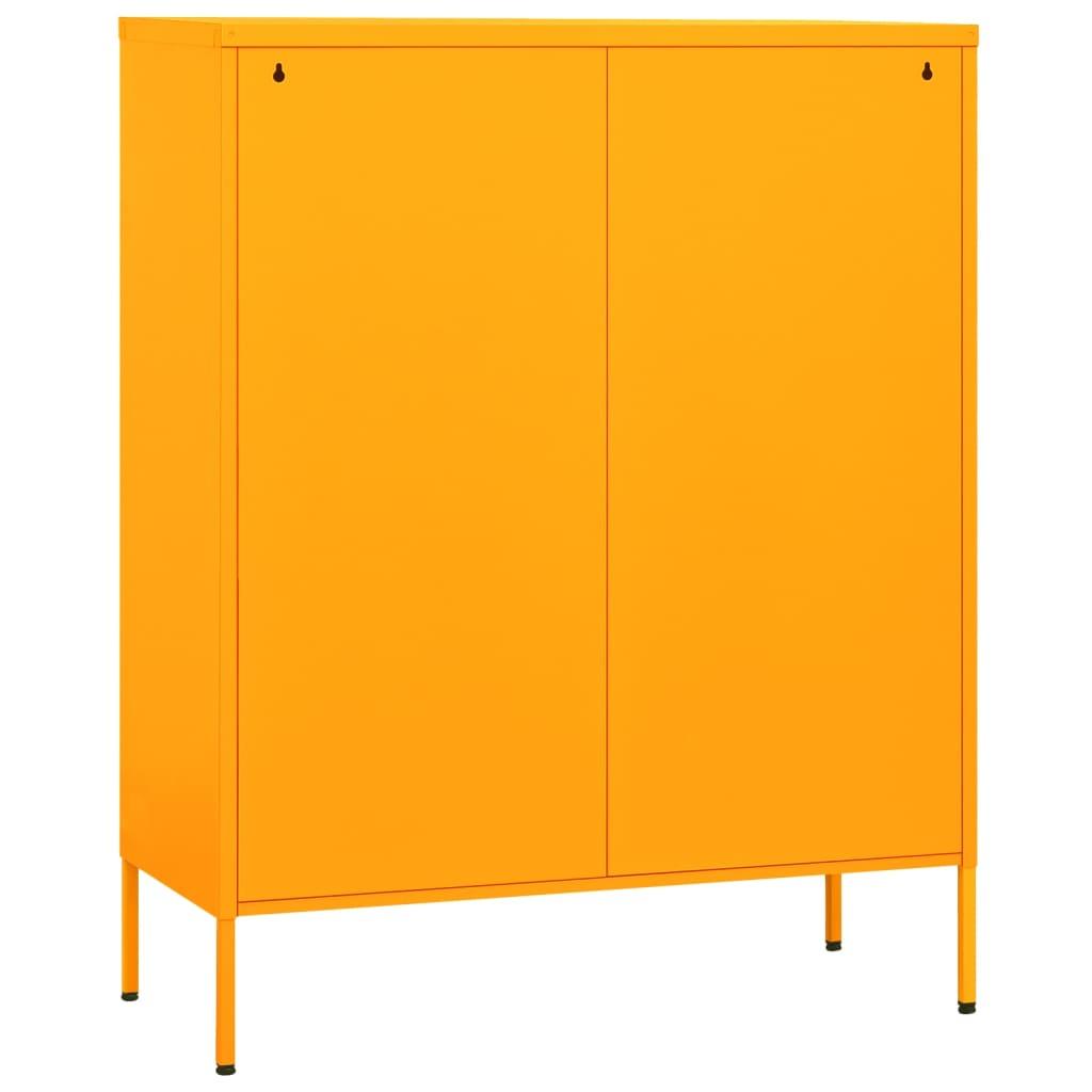 Storage Cabinet Mustard Yellow 31.5"x13.8"x40" Steel at Set Shop and Smile