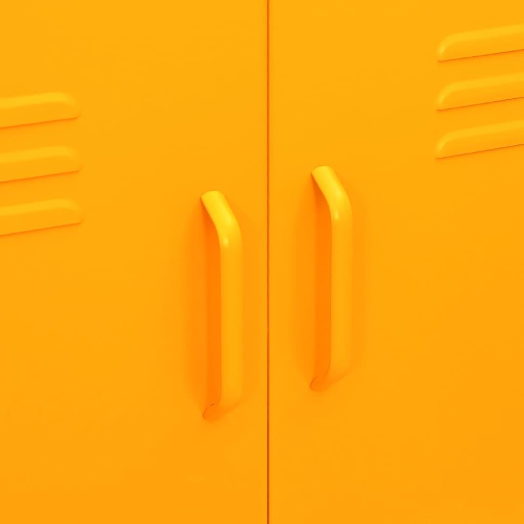 Storage Cabinet Mustard Yellow 31.5"x13.8"x40" Steel at Set Shop and Smile