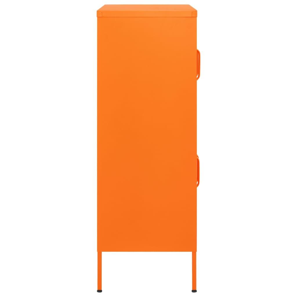 Storage Cabinet Orange 31.5"x13.8"x40" Steel at Set Shop and Smile
