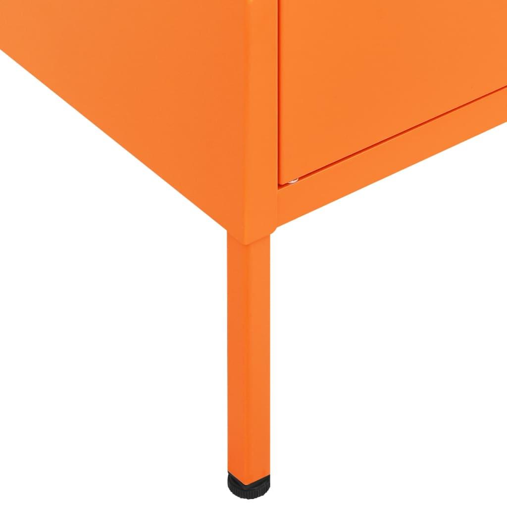 Storage Cabinet Orange 31.5"x13.8"x40" Steel at Set Shop and Smile