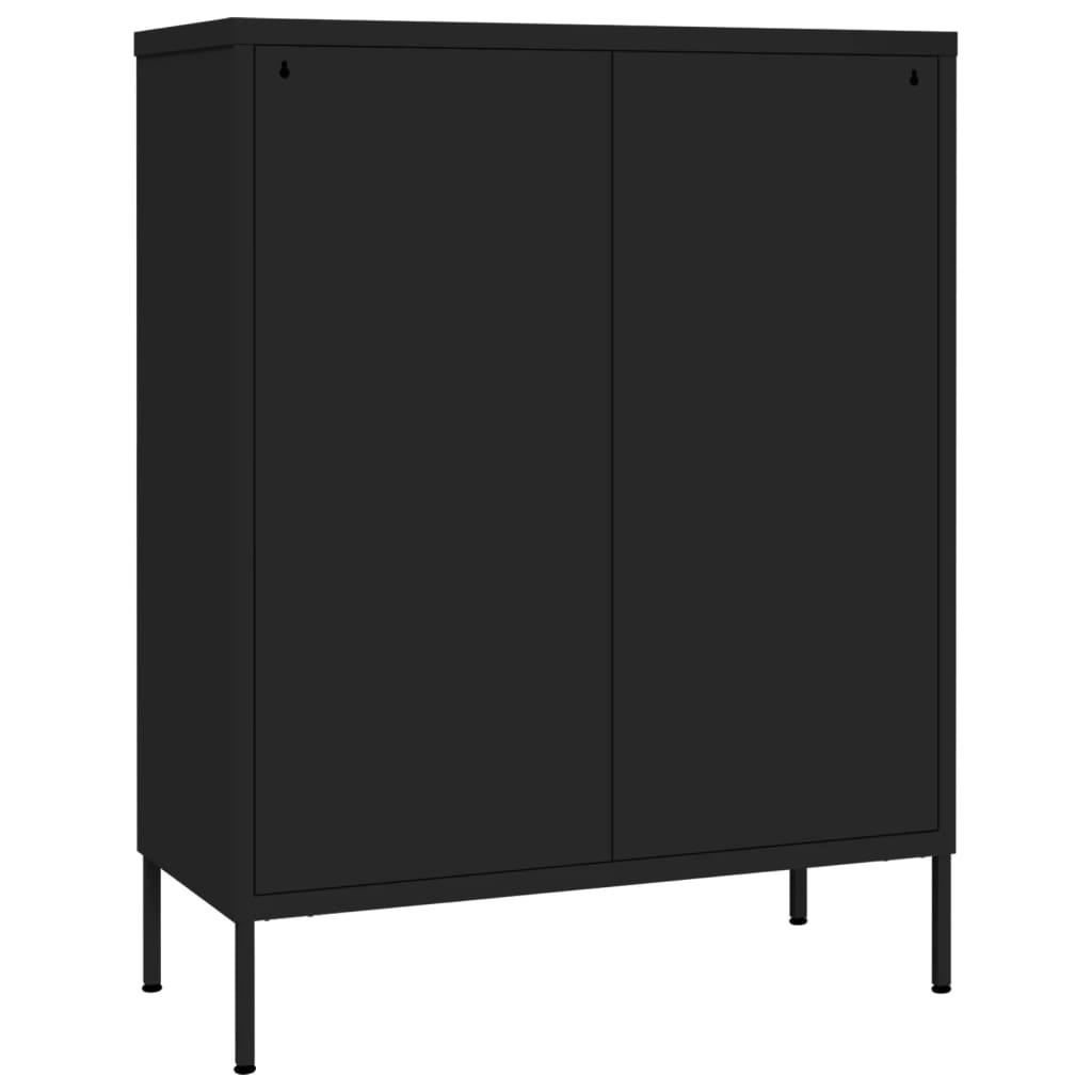 Drawer Cabinet Black 31.5"x13.8"x40" Steel at Set Shop and Smile