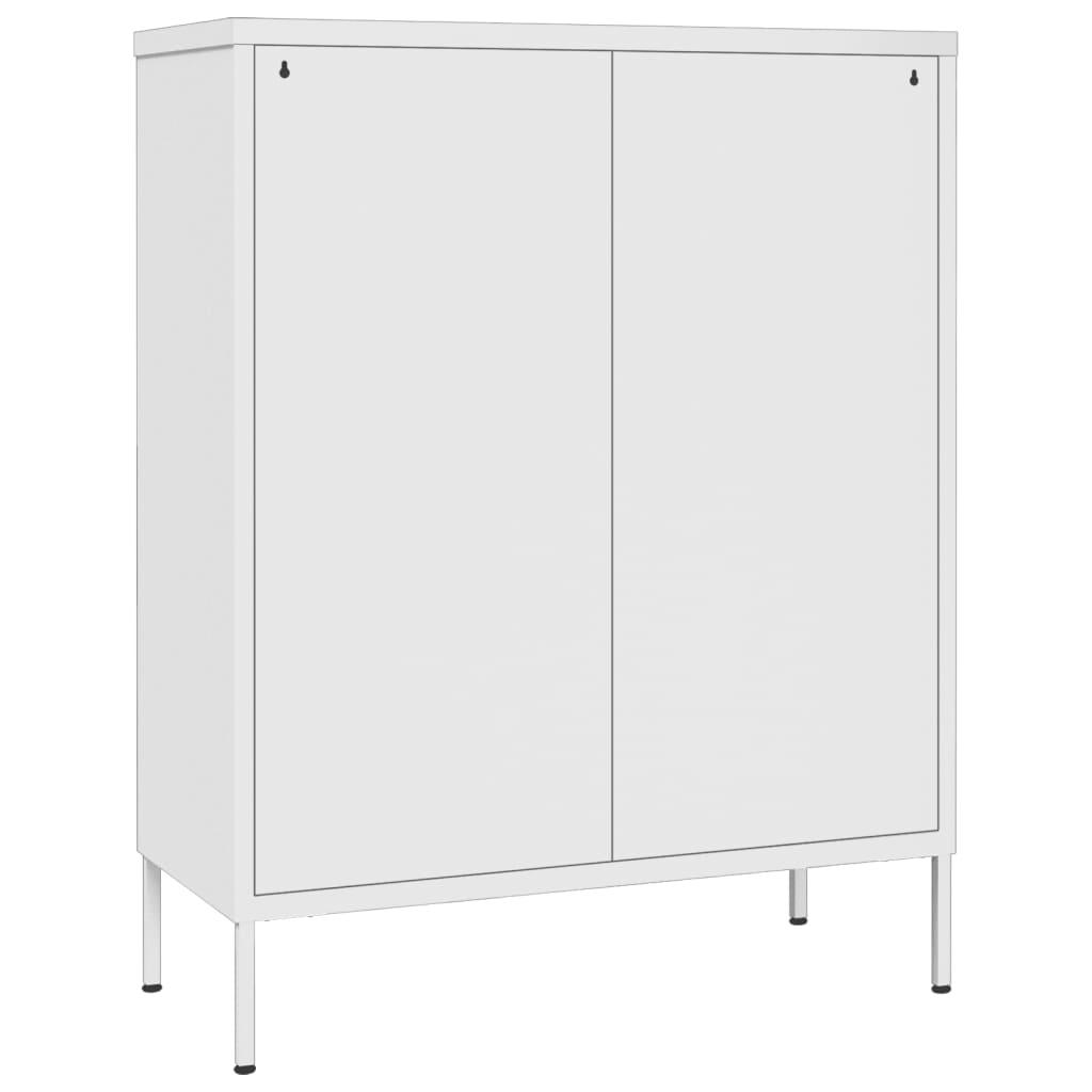 Drawer Cabinet White 31.5"x13.8"x40" Steel at Set Shop and Smile