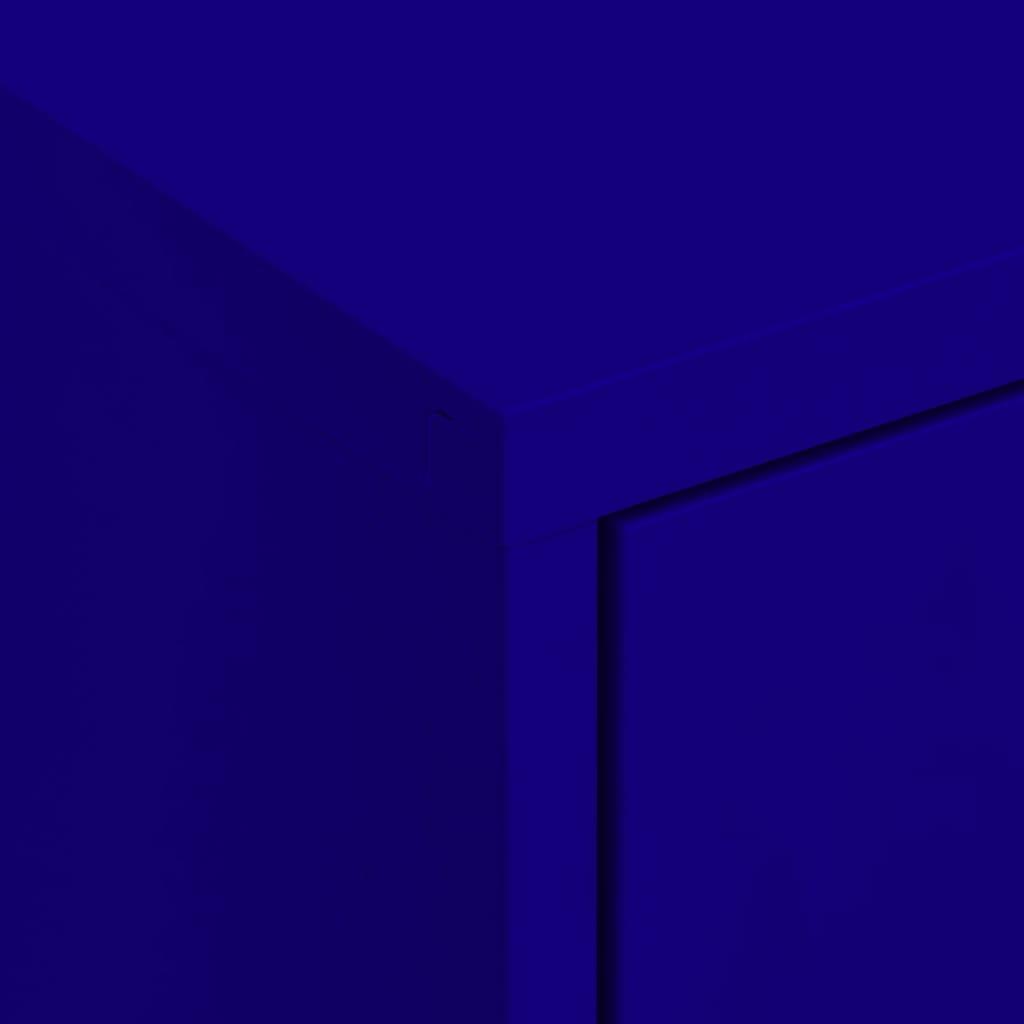 Storage Cabinet Navy Blue 31.5"x13.8"x40" Steel at Set Shop and Smile