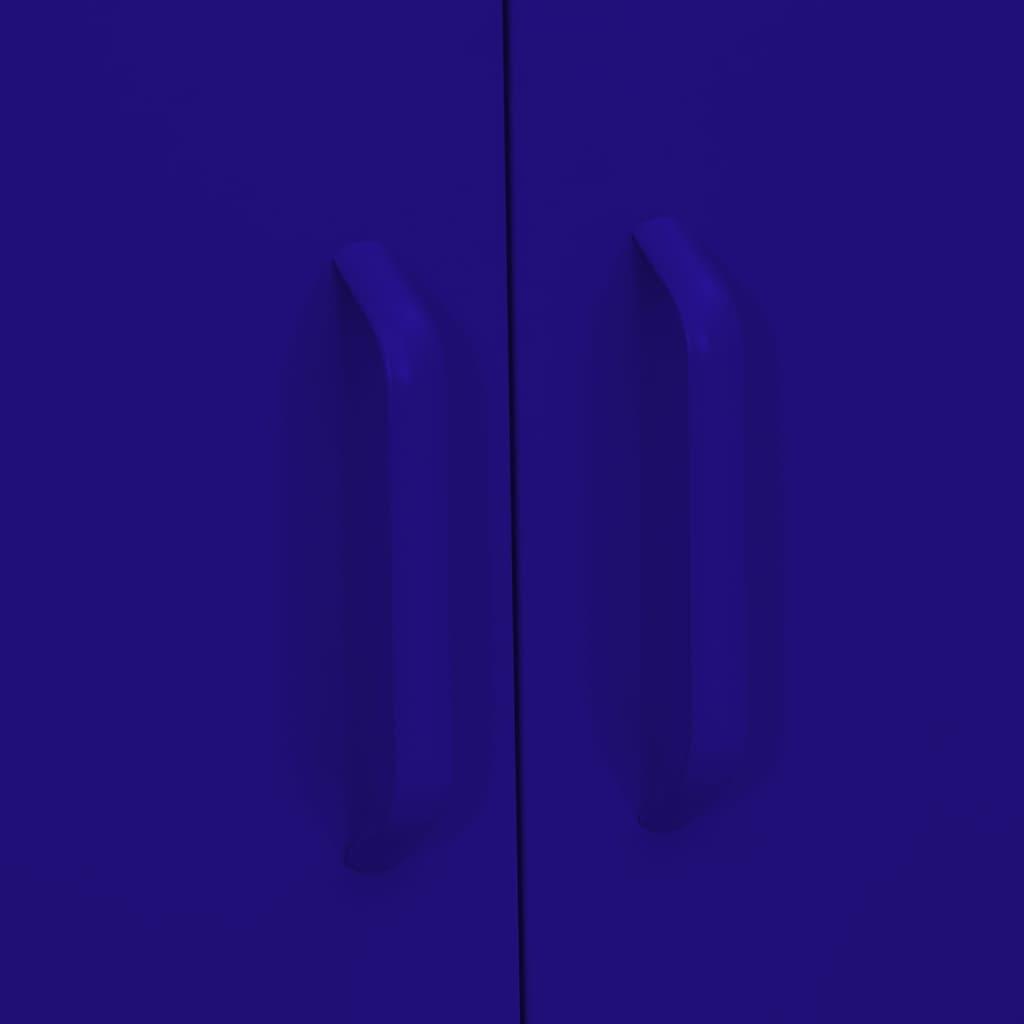 Storage Cabinet Navy Blue 31.5"x13.8"x40" Steel at Set Shop and Smile