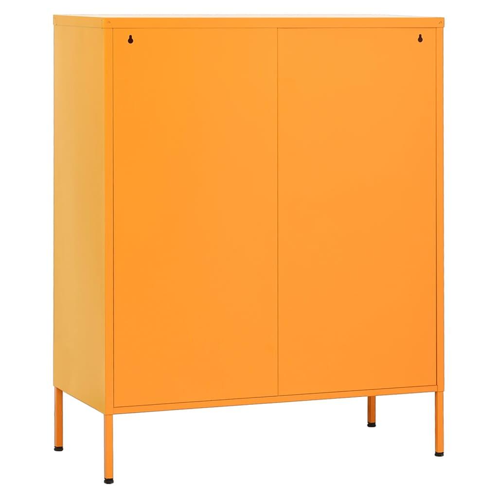 Storage Cabinet Mustard Yellow 31.5"x13.8"x40" Steel at Set Shop and Smile