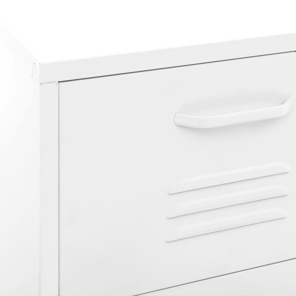 Storage Cabinet White 16.7"x13.8"x40" Steel at Set Shop and Smile