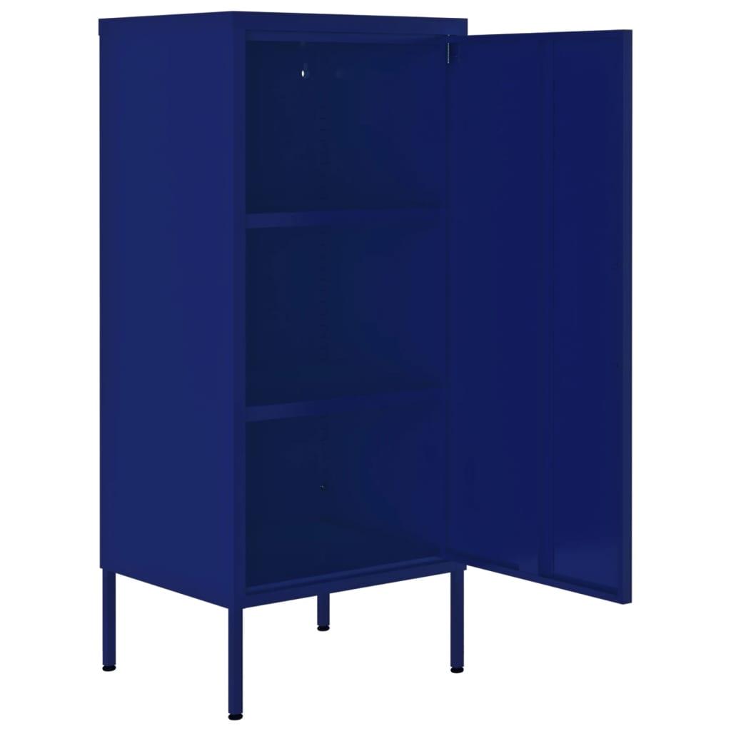 Storage Cabinet Navy Blue 16.7"x13.8"x40" Steel at Set Shop and Smile