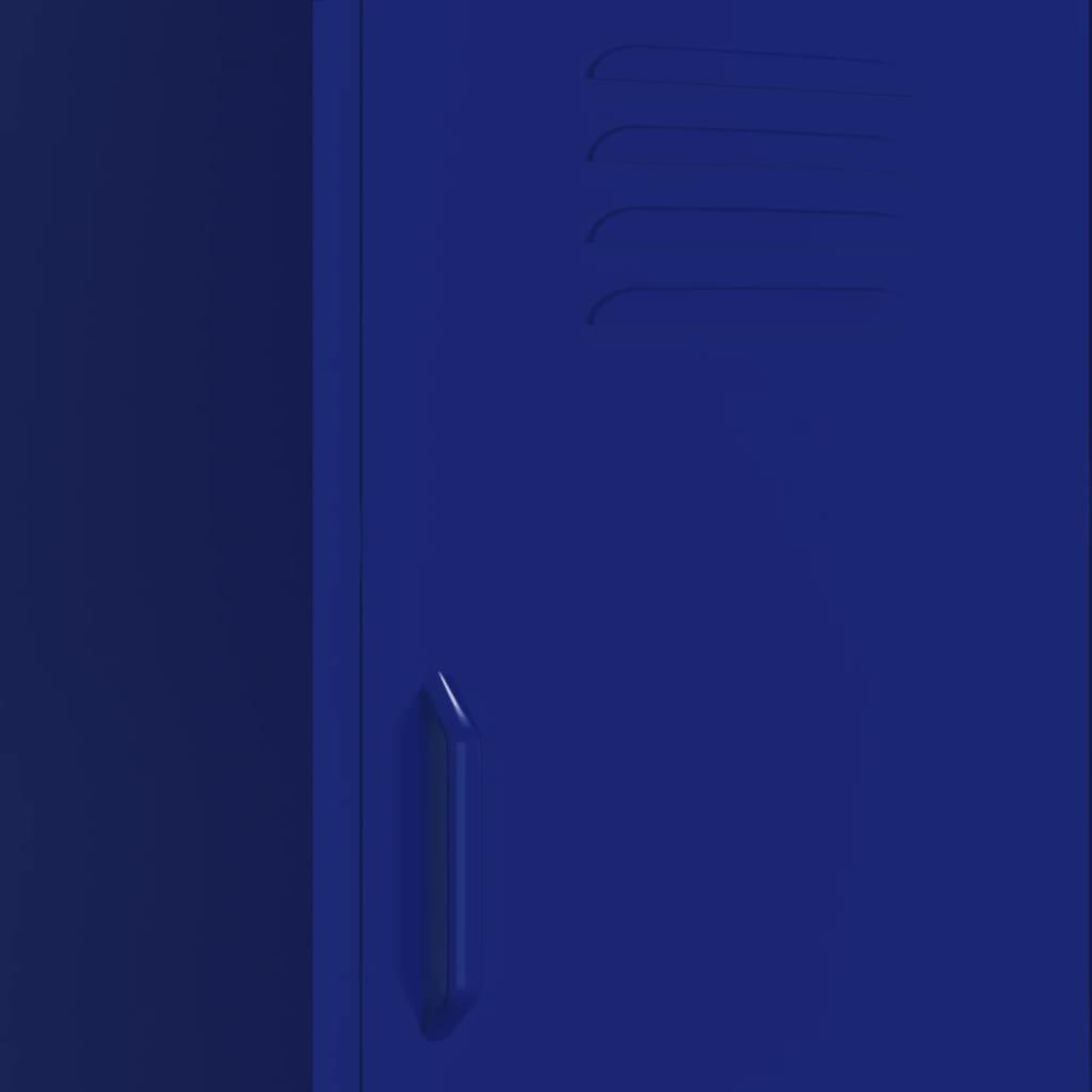 Storage Cabinet Navy Blue 16.7"x13.8"x40" Steel at Set Shop and Smile