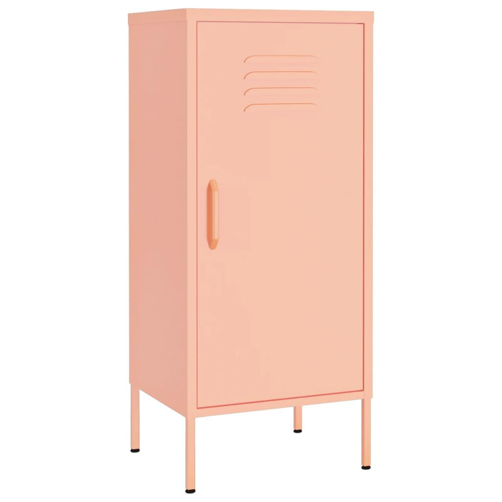 Storage Cabinet Pink 16.7"x13.8"x40" Steel at Set Shop and Smile