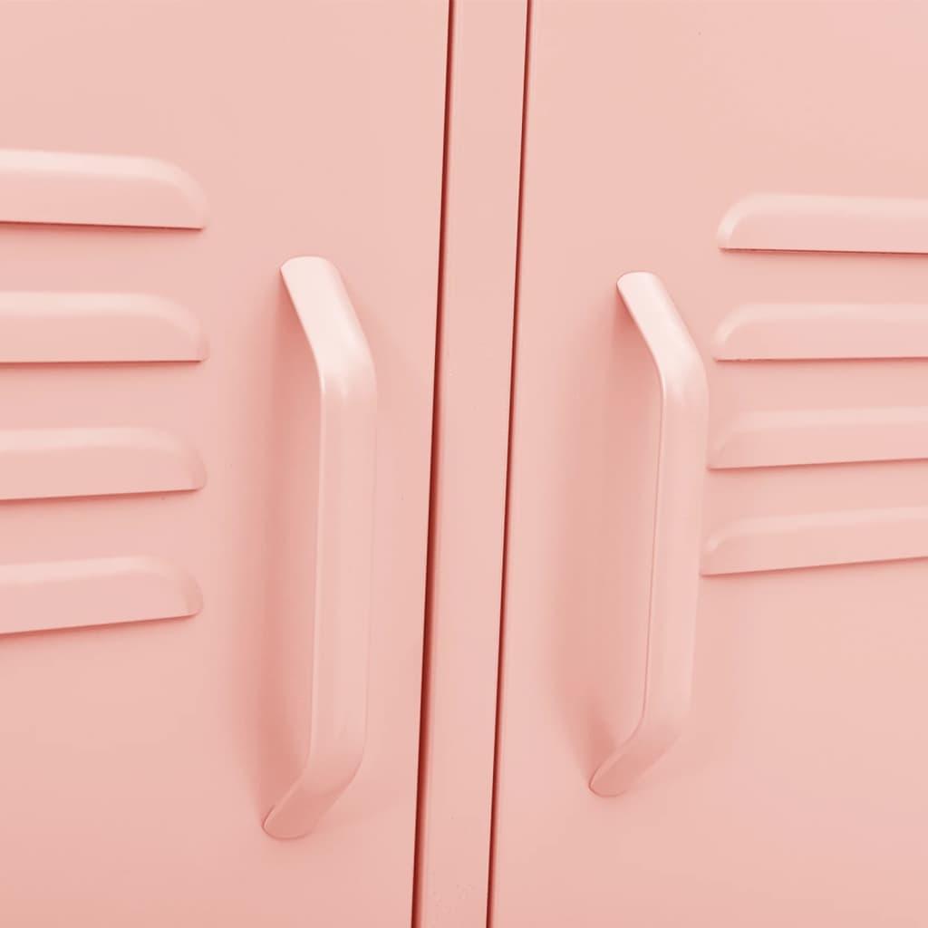 TV Stand Pink 41.3"x13.8"x19.7" Steel at Set Shop and Smile