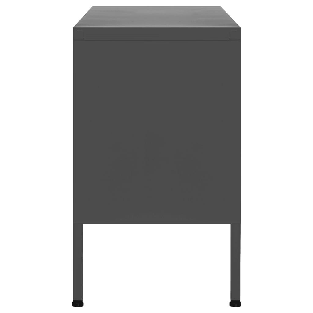 TV Cabinet Anthracite 41.3"x13.8"x19.7" Steel at Set Shop and Smile