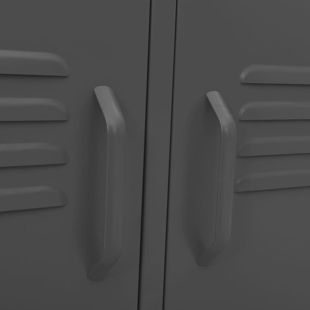 TV Cabinet Anthracite 41.3"x13.8"x19.7" Steel at Set Shop and Smile