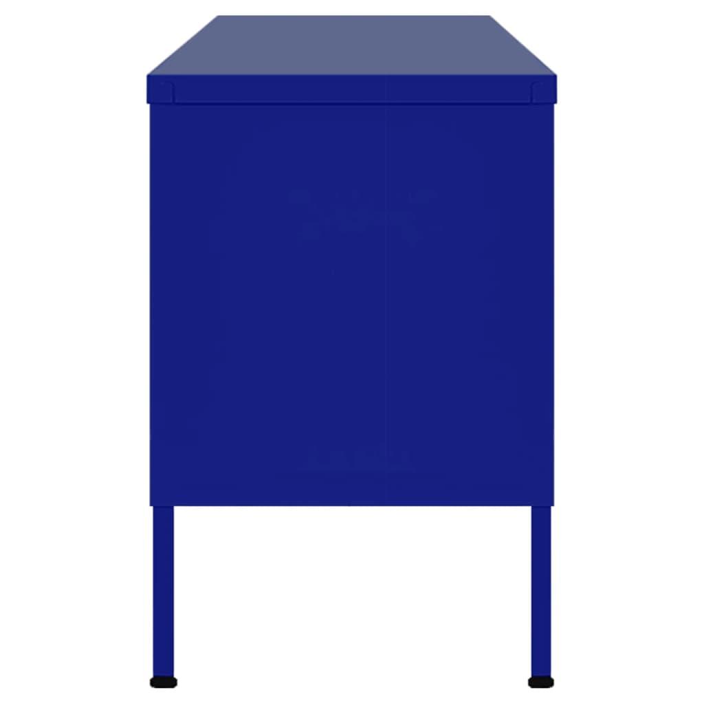 TV Cabinet Navy Blue 41.3"x13.8"x19.7" Steel at Set Shop and Smile