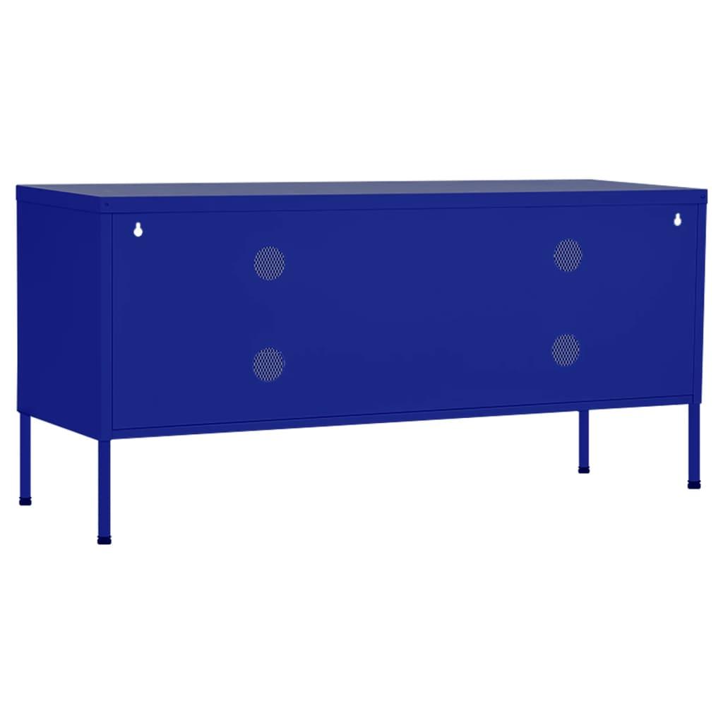 TV Cabinet Navy Blue 41.3"x13.8"x19.7" Steel at Set Shop and Smile