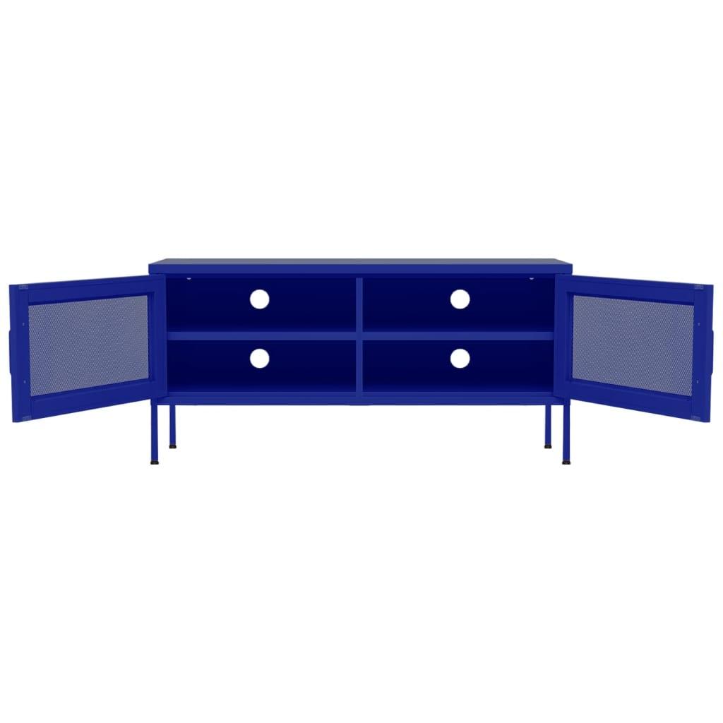 TV Cabinet Navy Blue 41.3"x13.8"x19.7" Steel at Set Shop and Smile