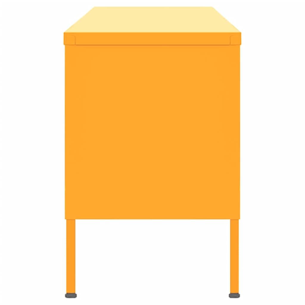TV Cabinet Mustard Yellow 41.3"x13.8"x19.7" Steel at Set Shop and Smile
