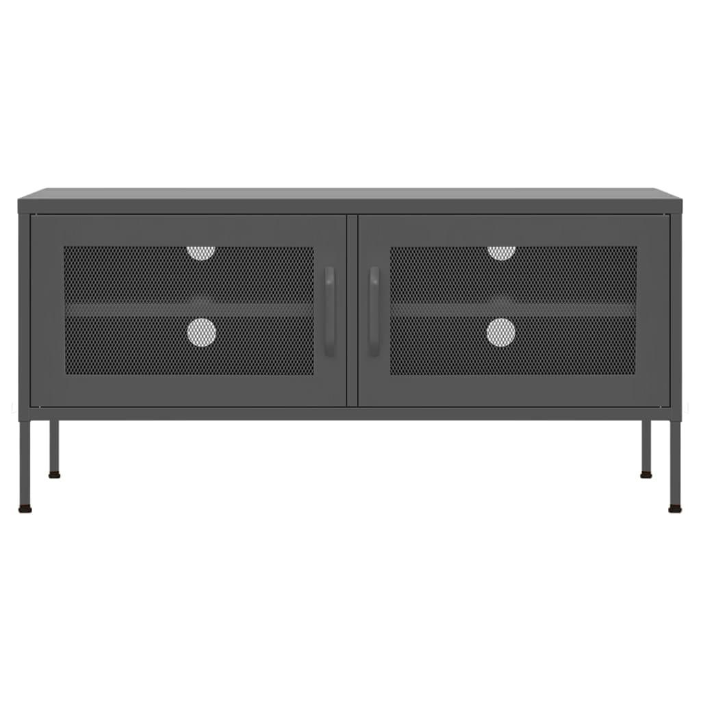 TV Cabinet Anthracite 41.3"x13.8"x19.7" Steel at Set Shop and Smile