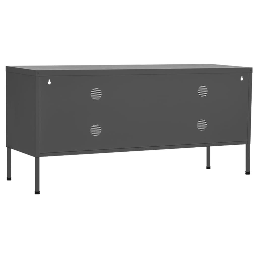 TV Cabinet Anthracite 41.3"x13.8"x19.7" Steel at Set Shop and Smile