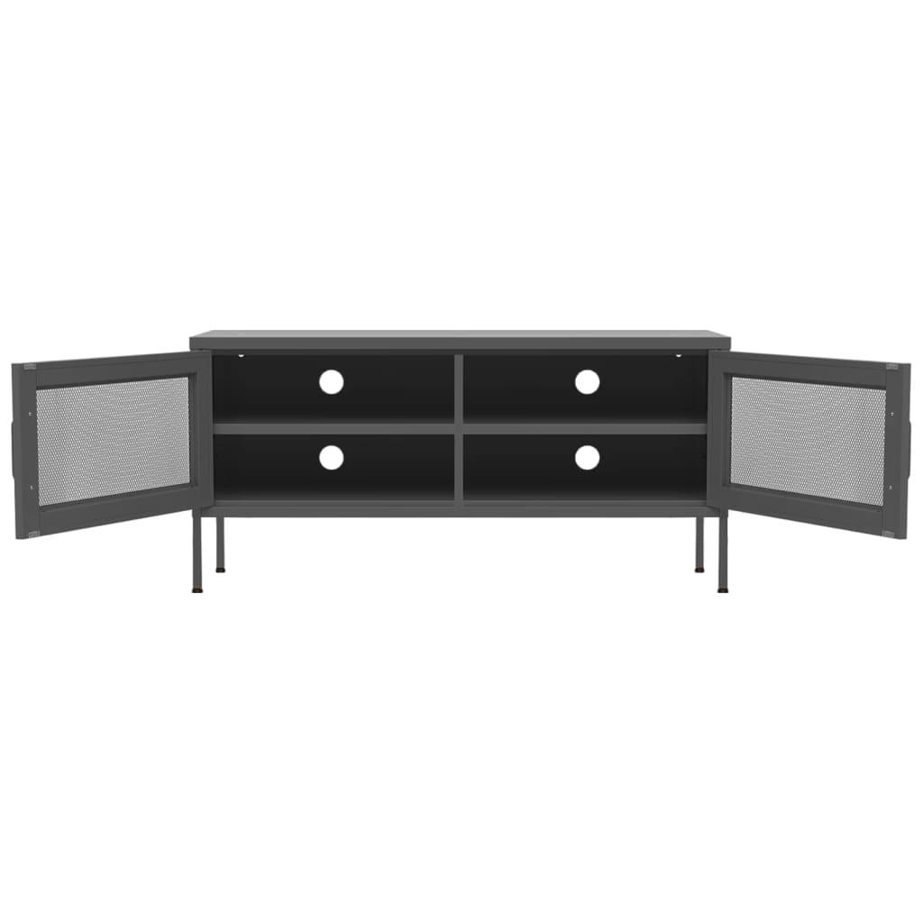 TV Cabinet Anthracite 41.3"x13.8"x19.7" Steel at Set Shop and Smile