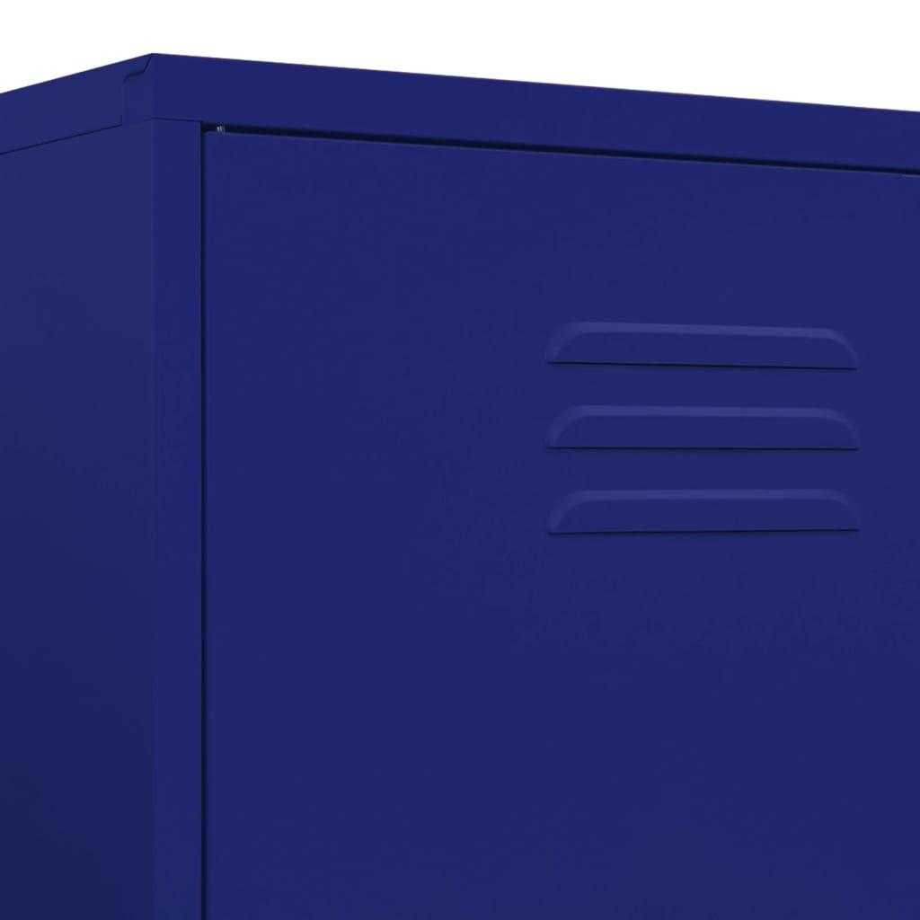Wardrobe Navy Blue 35.4"x19.7"x70.9" Steel at Set Shop and Smile