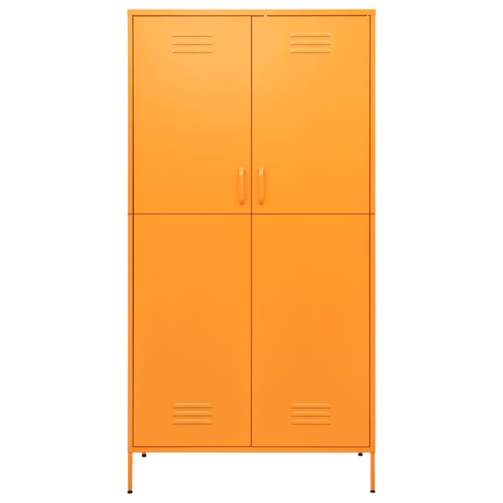 Wardrobe Mustard Yellow 35.4"x19.7"x70.9" Steel at Set Shop and Smile